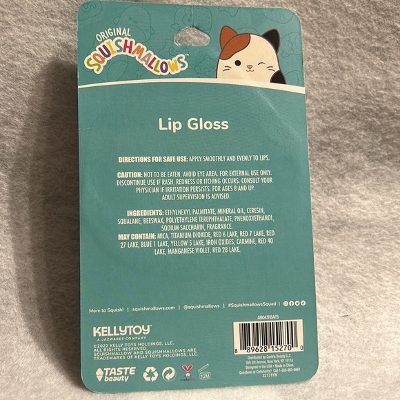 BRAND NEW SEALED SQUISHMALLOWS Paco Lip Gloss RASPBERRY FLAVOR LIP GLOSS Besties - Picture 5 of 6